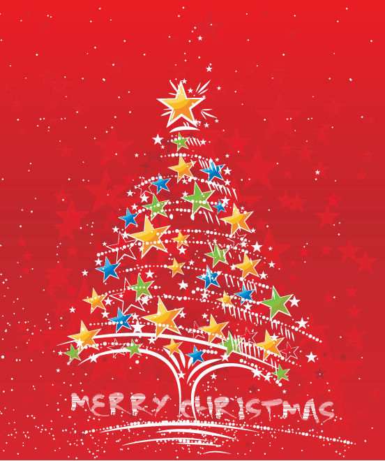 free vector Vector Abstract Christmas Tree